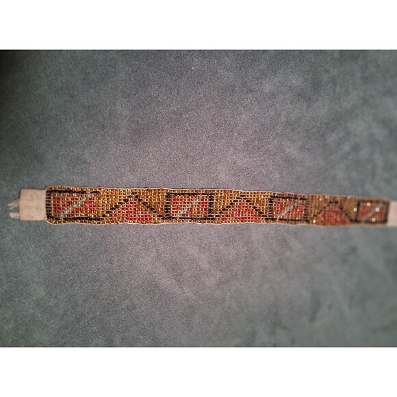 Vintage Southwestern Glass Beaded Bookmark Handmade - Picture 6 of 7